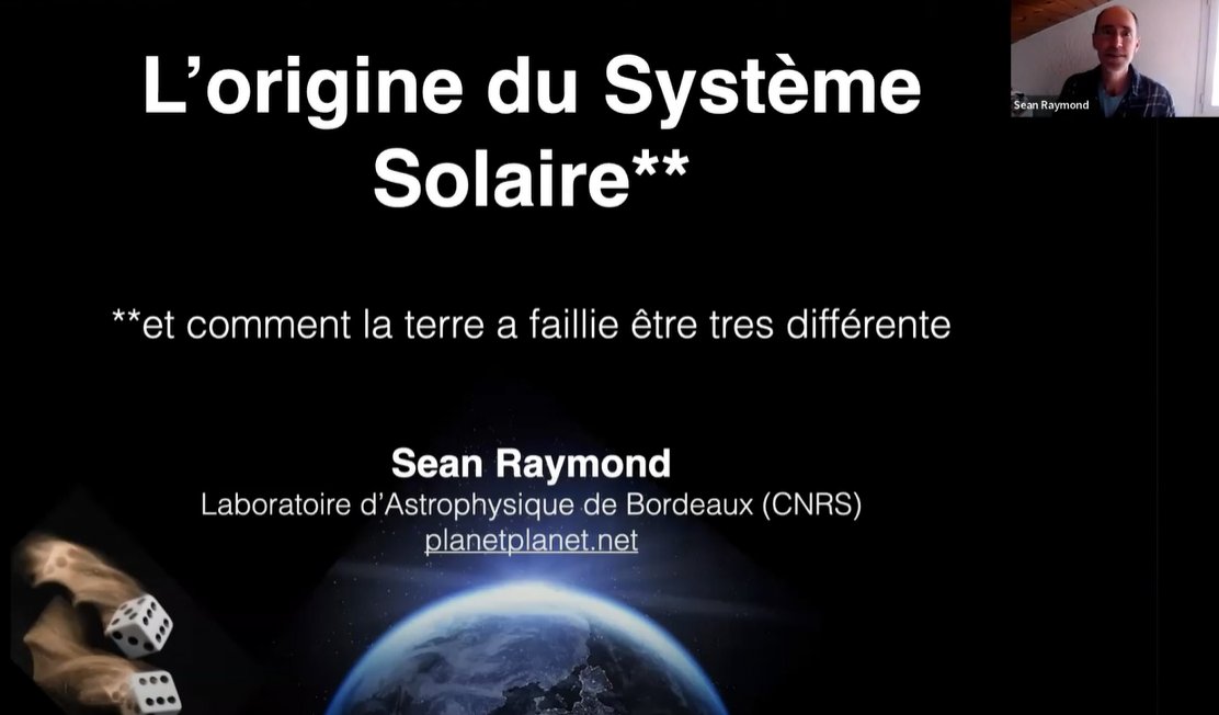 SFExobio's tweet photo. Le webinaire @SFExobio avec @sraymond_astro est en ligne. L'origine du Système Solaire et comment la terre a failli être très différente 
A voir ou à revoir ici : https://t.co/mCEJfTmu3Q
@LabAstroBord @INSU_CNRS https://t.co/kfljRp9lgf