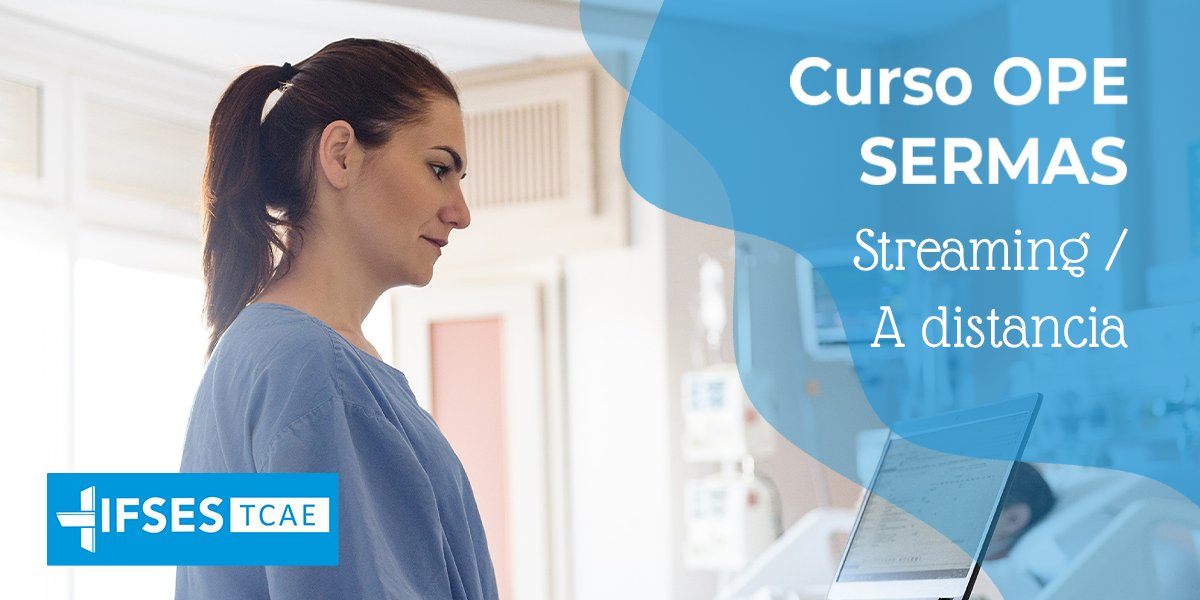 💥 ¡¡Prepara tu OPE #TCAE para el #SERMAS con <a href="/IFSES/">IFSES</a> !! 💥

🗓 Noviembre
💻 Modalidad online
⏱ Duración: 7 meses ( extensiva) y 4 meses (intensiva).
🧑🏻‍🏫 Con un tutor personal que te guiará a lo largo de todo el curso.

¡Solicita información! 👇
ifsestcae.es/ope/sermas-tca…