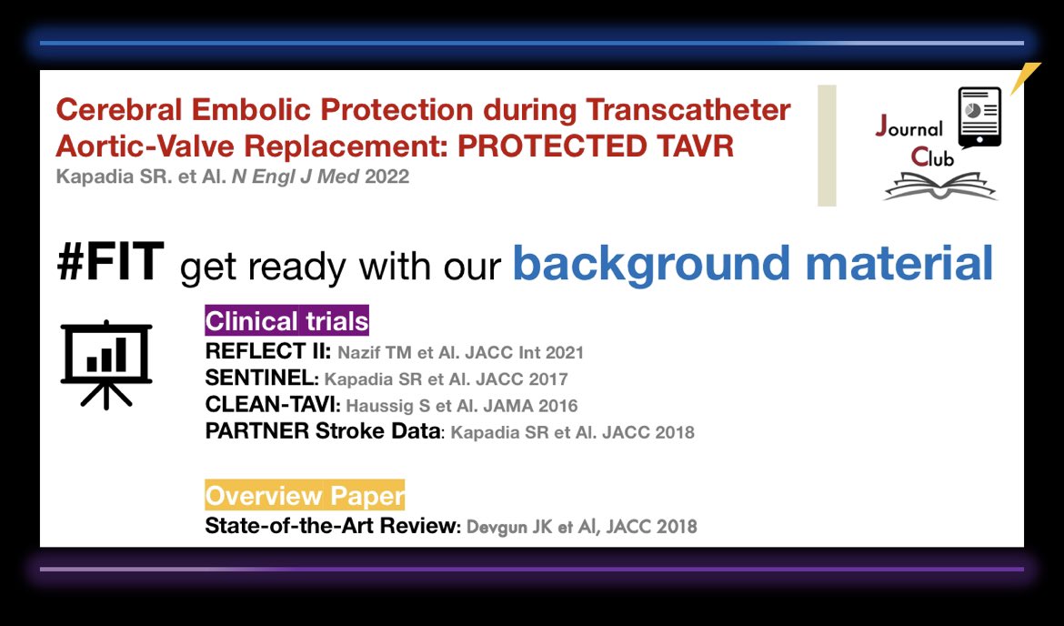 theCardioJC's tweet photo. 📣 Structural session #JournalClub
➡️ PROTECTED TAVR w/ expert Prof. L. Søndergaard
🚨Time: Wed Oct 19th, 6pm (CET); DM 4 ZOOM🔗
📚To prepare this week's topic “cerebral embolic protection in TAVR", brief #BackgroundSession w/ relevant literature - via: https://t.co/0S4cYLd26A https://t.co/8zFtOKWvKd