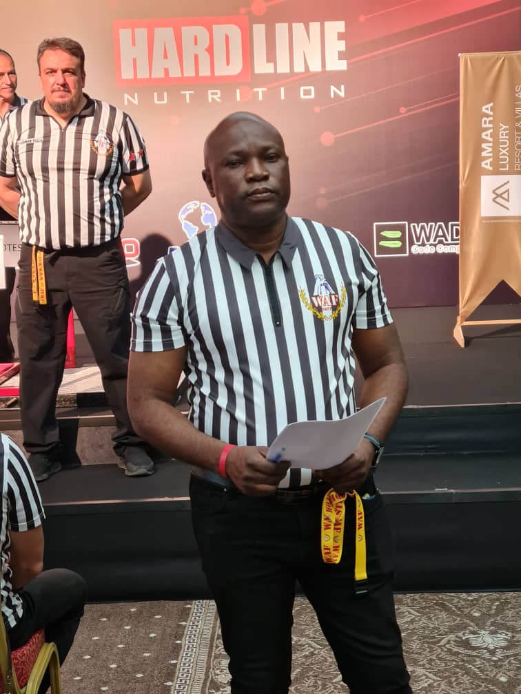 Just In!
Ghana's Husseini Akueteh Addy has been selected to officiate at the ongoing 2022 World Armwrestling Championship in Antalya, Turkey.

The only African amongst the tops in the World.
#GhanaArmwrestling
#Armwrestling 
#WAC2022