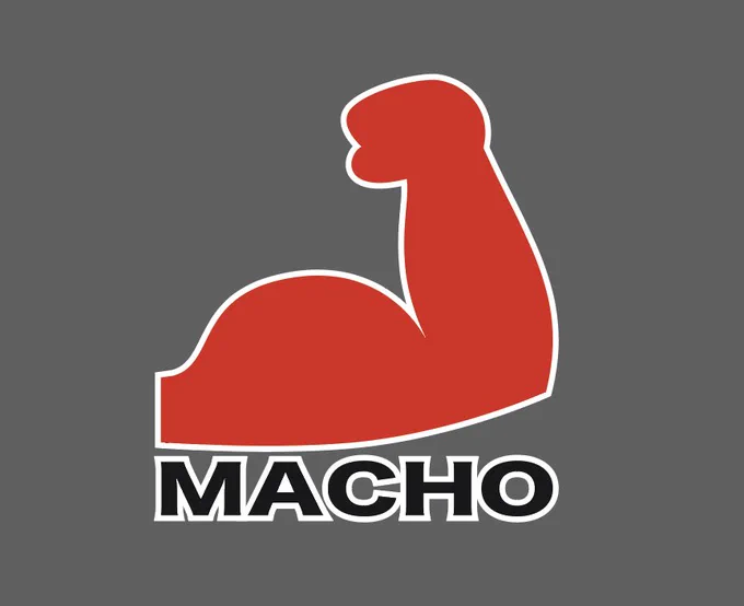 マッチョのロゴデザイン 