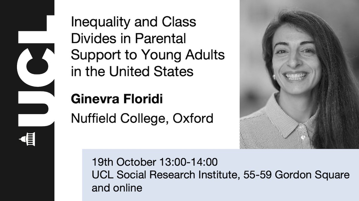Per Engzell (@pengzell) on Twitter photo This Wednesday at <a href="/UCLSocRes/">UCL Social Research Institute (SRI)</a> we're thrilled to have <a href="/ginevra_floridi/">Ginevra Floridi</a> present recent work on parental transfers to children. Sign up at the link: ucl.ac.uk/ioe/events/202… This Wednesday at <a href="/UCLSocRes/">UCL Social Research Institute (SRI)</a> we're thrilled to have <a href="/ginevra_floridi/">Ginevra Floridi</a> present recent work on parental transfers to children. Sign up at the link: ucl.ac.uk/ioe/events/202…
