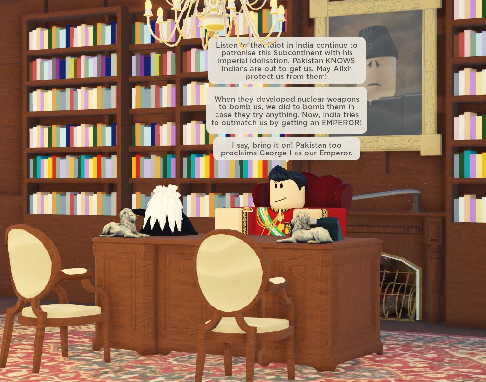 PakGovtHouse's tweet photo. Governor-General Thompson condemns the Viceroy of India for what he deems an attempt to outperform Pakistan. He warns the Viceroy about any escalating situations between the two countries. With that, he proclaims George I, the Emperor of Pakistan. https://t.co/7f8NkiElXP
