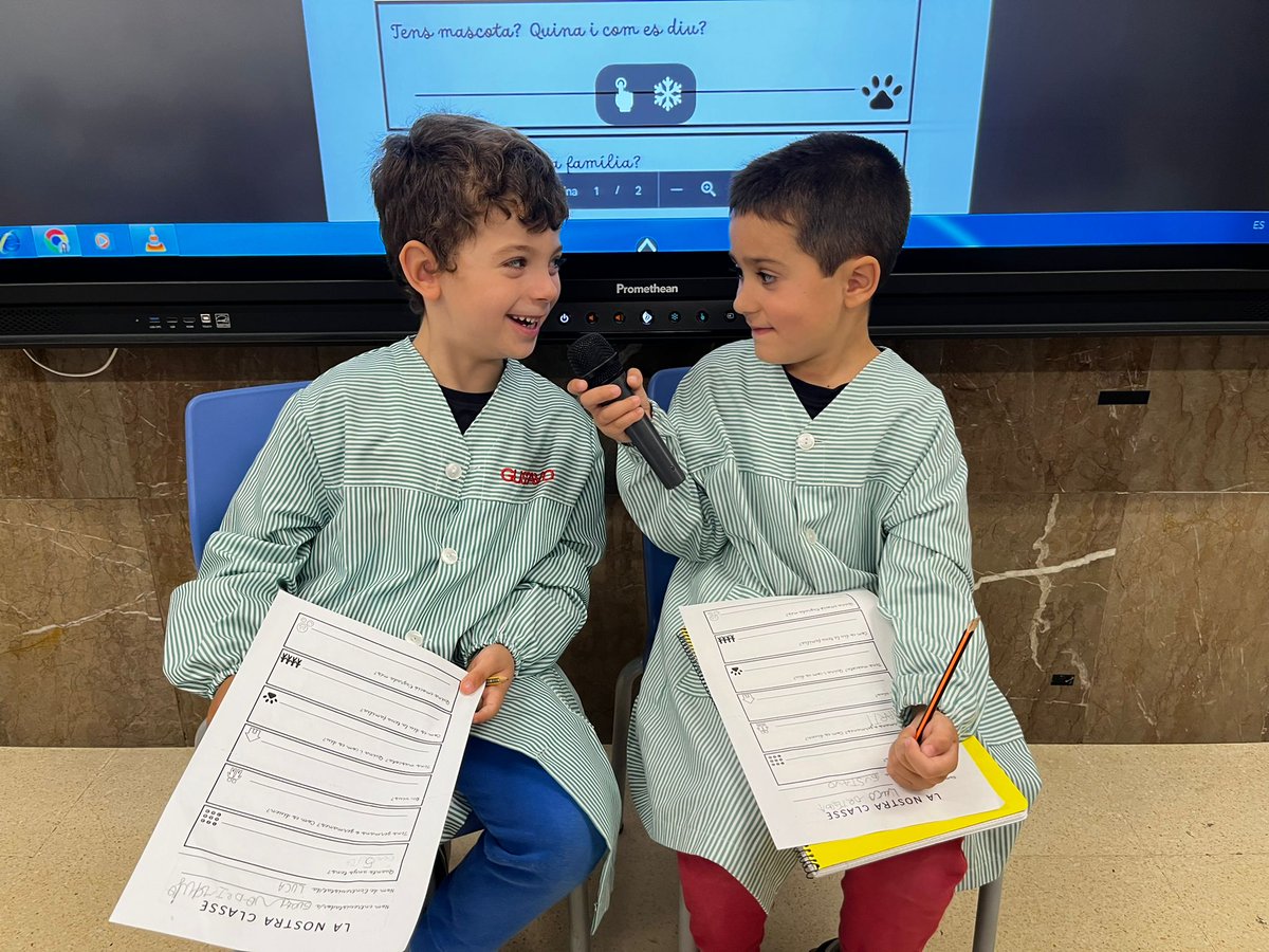 claretbarcelona's tweet photo. 🥰 Els nens/es de 1r d'EP, treballaran al llarg del primer trimestre un projecte molt interessant: "La meva classe". L’objectiu és treballar per projectes, en equips, fomentar l'expressió oral i escrita, promoure la cohesió grup-classe i afavorir els lligams entre ells/es. https://t.co/m98MNCou9e