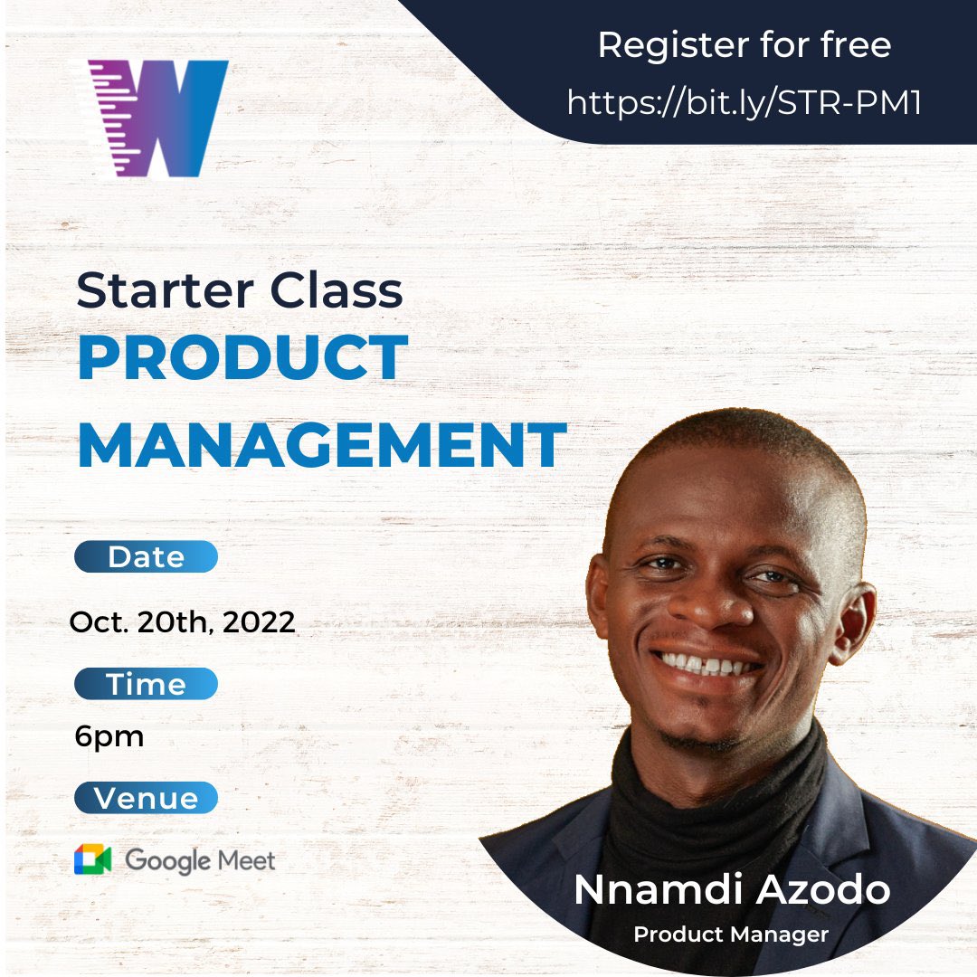 hannytalker's tweet photo. It's no more news that product management roles are one of the most sought after no-coding tech roles.

Start your career in product management

Click the link below to register

https://t.co/h514uP6cFO https://t.co/BkJWUQd3pm