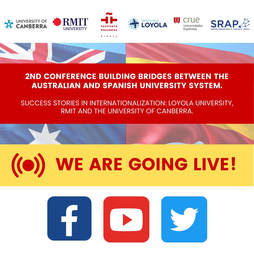IN LESS THAN 10 MINUTES! Stay tuned to our socials, we will be live streaming the 2nd Conference Building Bridges where Expert Speakers will be sharing success stories in internationalization. 🔵 facebook.com/InstitutoCerva… 🔵 youtube.com/c/InstCervante…
