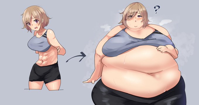 お腹すごいですね!! 