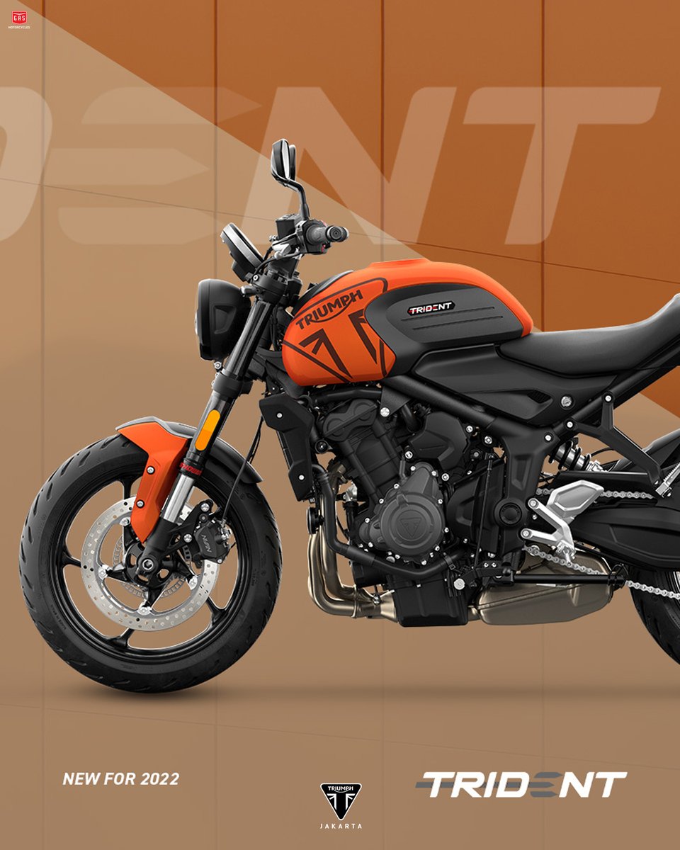 TriumphJakarta's tweet photo. Superior technology and thrilling triple performance.

The Trident 660 - now available in new color option - Matt Baja Orange.

Book your Trident Now !

#triumphindonesia #triumphmotorcycles #trident660 #roadster #jakarta #indonesia https://t.co/fk04oAPVfe
