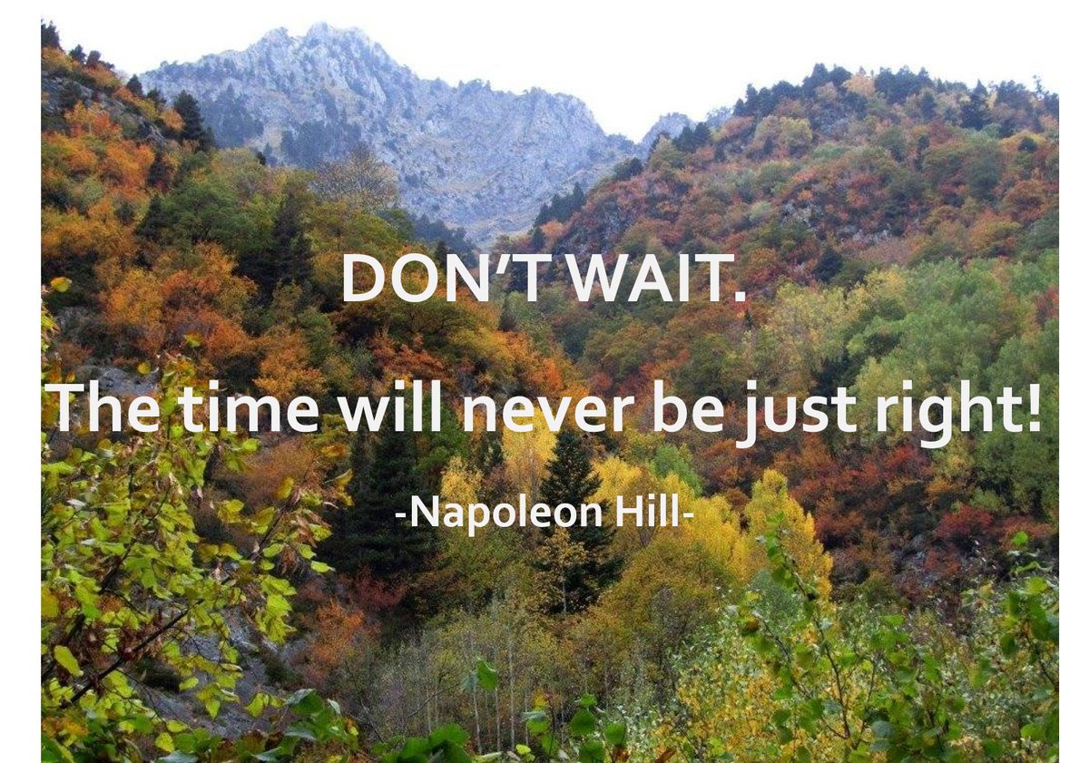 Set your time and move forward. Time is never suitable.
Good morning wonderful people! Take lead of your move that is the only way you change the present. #motivationquotes #employeeengagement #BuildYourCareer #dreamscometrue #TogetherWeStand #mondaymood #MondayMotivation #job