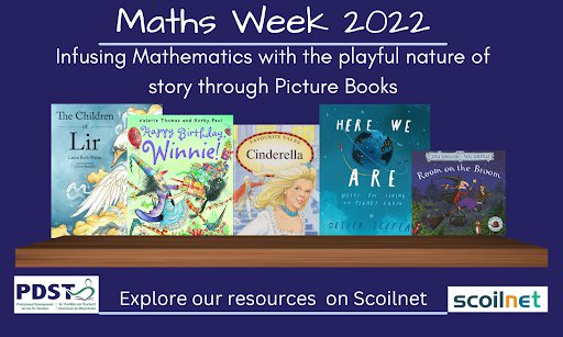 OidePrimarySTEM's tweet photo. 📢Our Maths Week Resources are now live on @scoilnet. Explore ways to infuse Mathematics with the playful nature of story through Picture Books. We look forward to seeing your class engaging in these tasks, please tag us in your work⭐️https://t.co/p3DcRv2Ggf…
@mathsweek https://t.co/FsGu3AQCbA