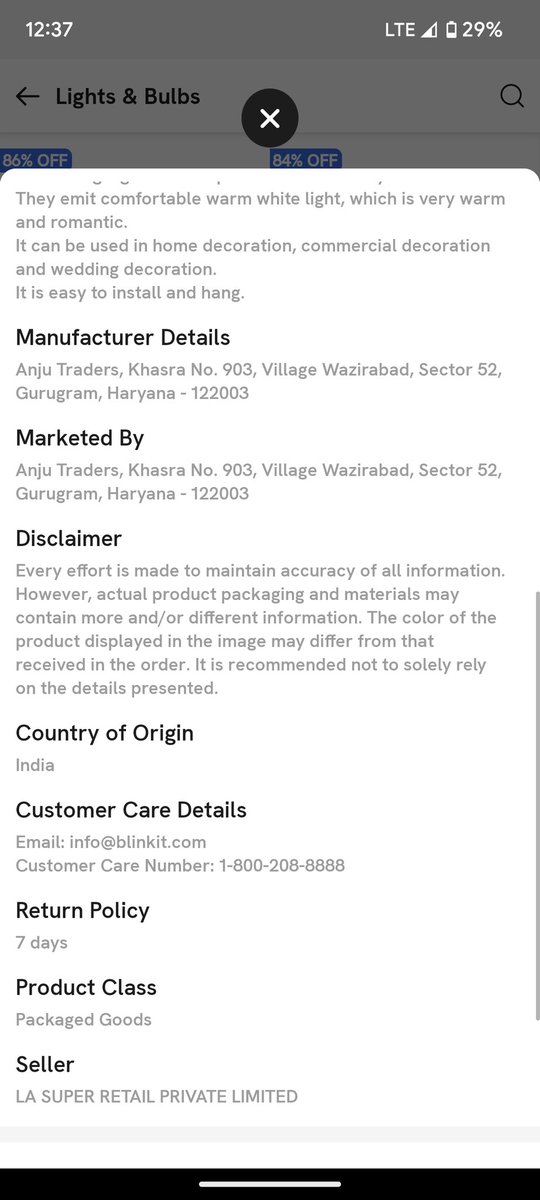 mharshal's tweet photo. @zomatocare @zomato isn't it a fraud if you deliver item X when I ordered for Y.
I was trying your new grocery feature and I was sent a random 50rs light when I ordered a mesh light worth 900rs. Support says we delivered, doesn't matter what! Returnable item cant be returned too! https://t.co/QZpoiXSWaV