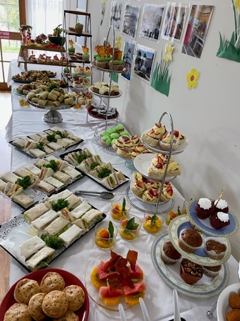 100th Birthday celebration at John Goodlet Manor – We love to celebrate our residents! Our wonderful hospitality team showed off their event and culinary skills hosting an event for residents, staff and family members to celebrate a resident's 100th birthday. #100birthday