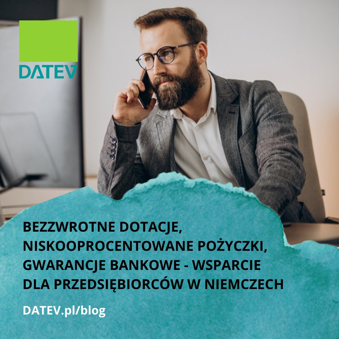 Do realizacji inwestycji zapewniających możliwość rozwoju i poprawiających rentowność firmy w Niemczech potrzeba zazwyczaj sporego kapitału. Dzięki atrakcyjnym programom wsparcia pozyskasz środki finansowe na wyjątkowo korzystnych warunkach. 

datev.pl/bezzwrotne-dot…