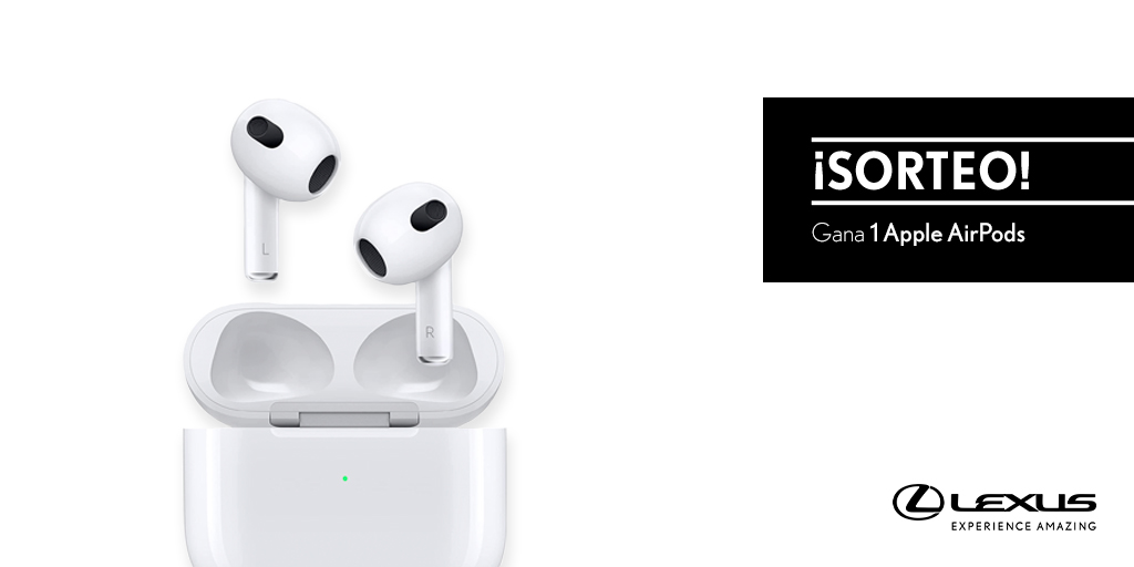 SORTEO | Haz RT y consigue unos Apple Airpods de #LexusUtility Bases Legales: fal.cn/3sMDL