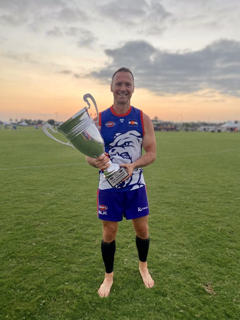 Amazing weekend at <a href="/USAFL1997/">USAFL</a> Nationals and great to be a champion again with the D3 @Denver_Bulldogs Reserves team! <a href="/worldfooty/">World Footy News</a>