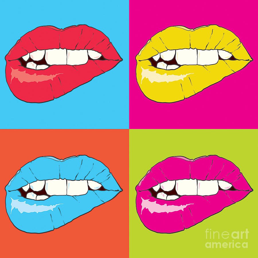 BulettiChris's tweet photo. Oh my god…. Even Andy Warhol had a thing for Gina Carano’s lip bite…  Grrrr   #ginacarano https://t.co/AjnQflgkRJ