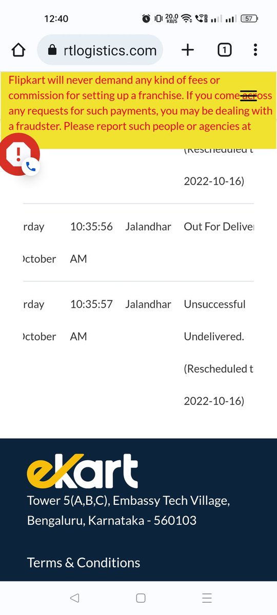 LawUpdatesin's tweet photo. @Flipkart @flipkartsupport worst service... My profuct was rescheduled for 16.10 but till today i.e 17.10 it is not delivered... Tracking id is FMPP1388354297.... I made a mistake by placing an order on flipkart https://t.co/gs07vAKSZt