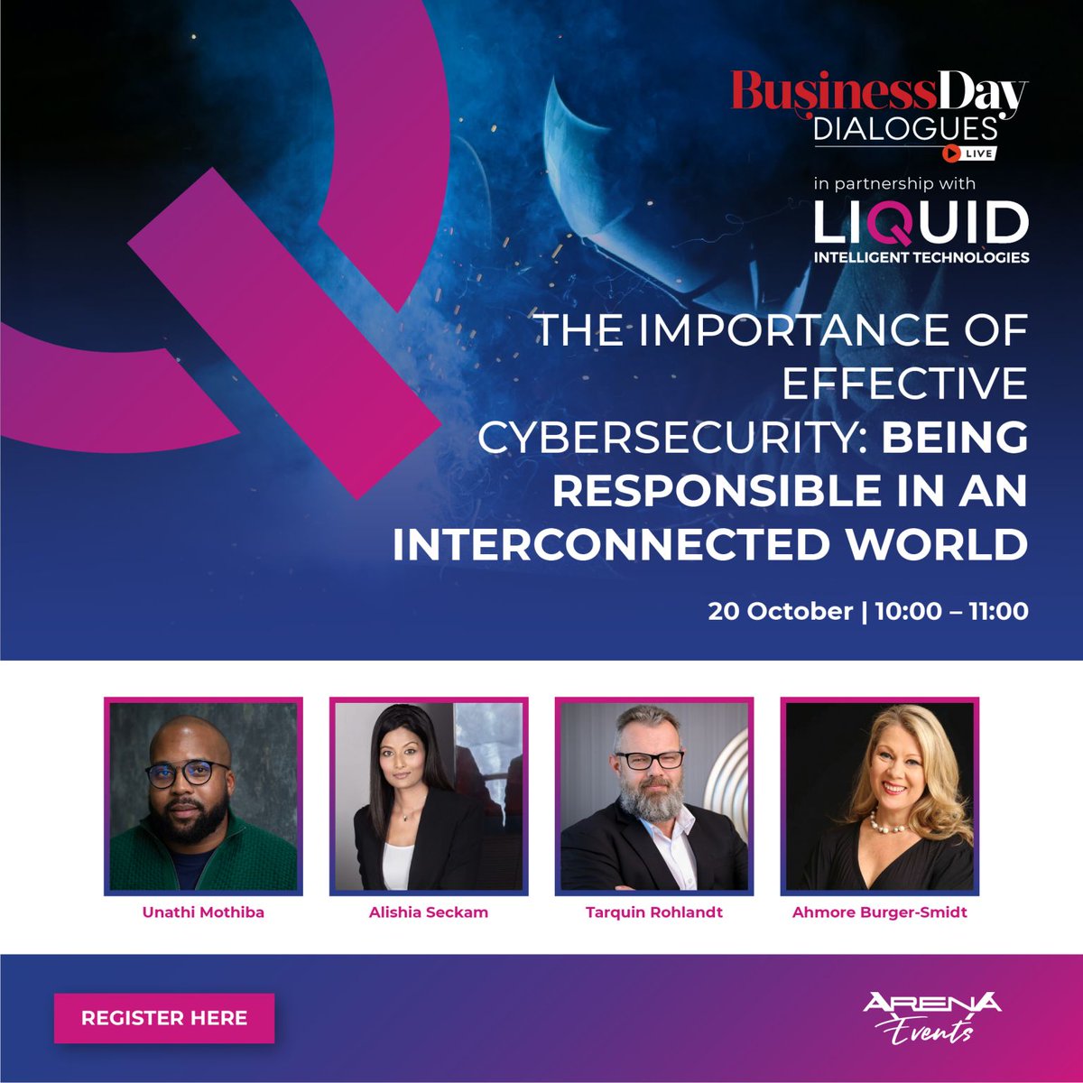 C2Africa_'s tweet photo. October is #cybersecurityawarenessmonth, join @LiquidInTechSA & @BDliveSA as they discuss "The Importance of Effective Cybersecurity & being responsible in an interconnected world."
Register to join on 20 October 2022 https://t.co/qX7CBgSrrL
#LiquidCloud #Cybersecurity #Cyberfit https://t.co/FLmdPfy1yX