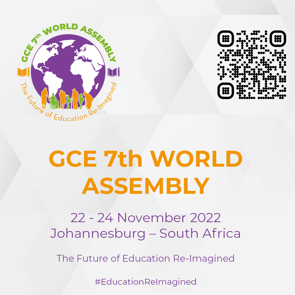 <a href="/globaleducation/">Global Campaign for Education</a> is hosting it's 7th World Assembly in Johannesburg, South Africa. We cannot wait to have all members representatives and have them truly own and lead the movement. We look forward to your coming #EducationReimagined #TheFutureOfGCE