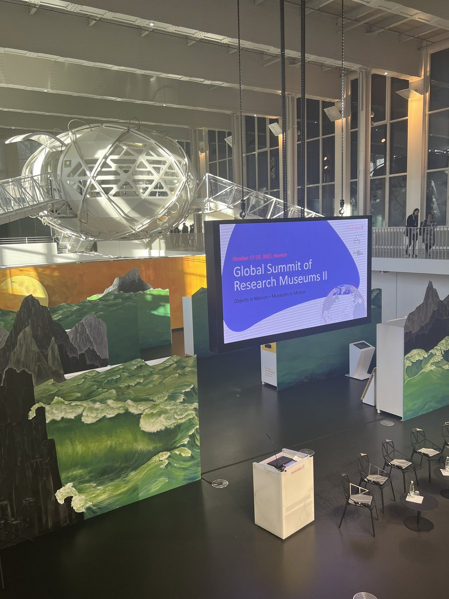 TechArtHis's tweet photo. And here we are! I am speaking today about #objectbiographies at the Global Summit of Research Museums in Munich.Organised by the @leibnizorganisation @DeutschesMuseum @FitzMuseum_UK https://t.co/6V6JGrwO83