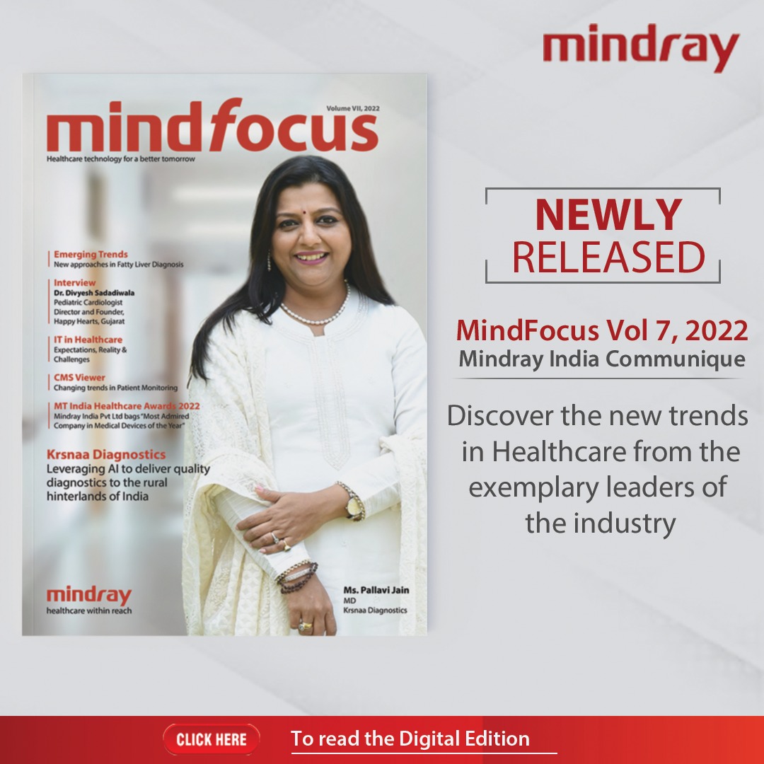 mindrayindia's tweet photo. We are delighted to announce the release of #MindFocus #Magazine, latest corporate #communique by @mindrayindia. Learn about best practices, #clinical updates, technology advancements from the experts &amp; pioneers in #healthcare Industry.
Read Now:https://t.co/9zziohX0Eq
@pall_jain https://t.co/JcApsxpxlK