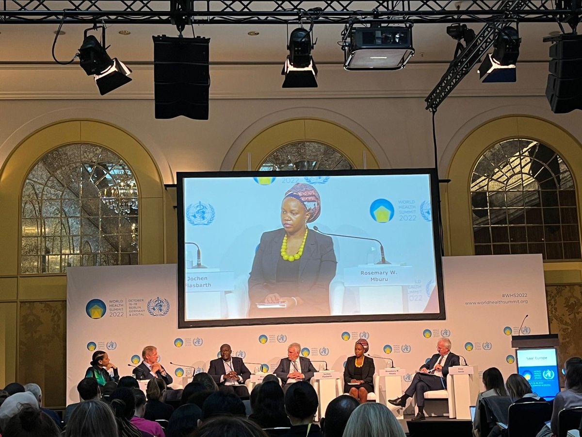 Rosemary Mburu, Executive Director of @WACI_Tweets, joins the panel on 'Strengthening and Financing #HealthSystems: The Key to Pandemic Preparedness.'

⏰ Watch now: worldhealthsummit.zoom.us/j/83494659185

#WHS2022