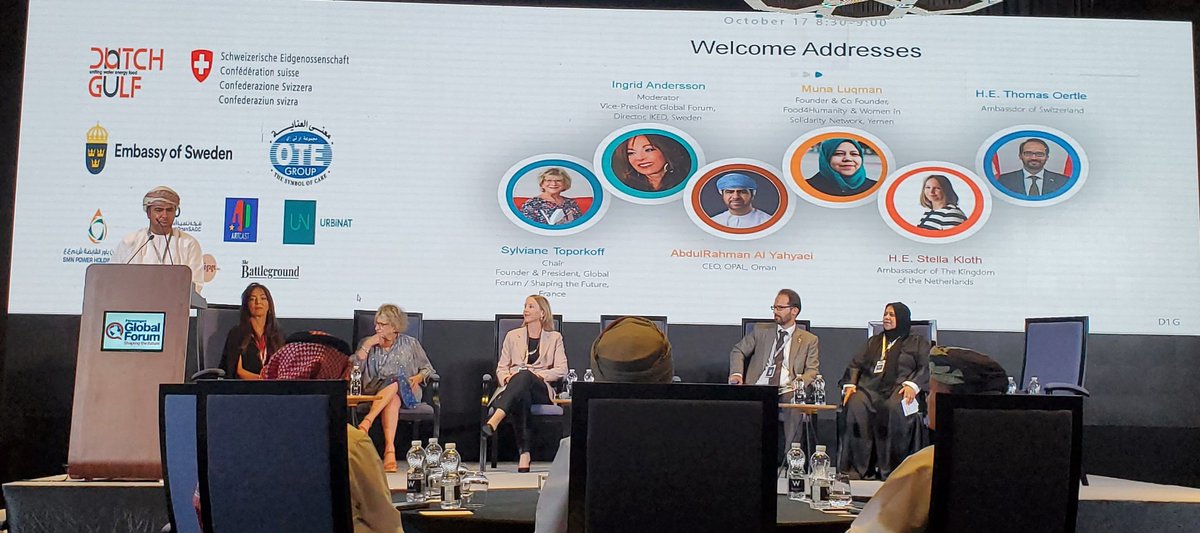 Abdul Rahman Al Yahyaei, CEO, <a href="/opal_oman/">OPAL OMAN</a> discusses opportunities for dialogue in sustainable projects for security and prosperity #GlobalForumGF #Muscat