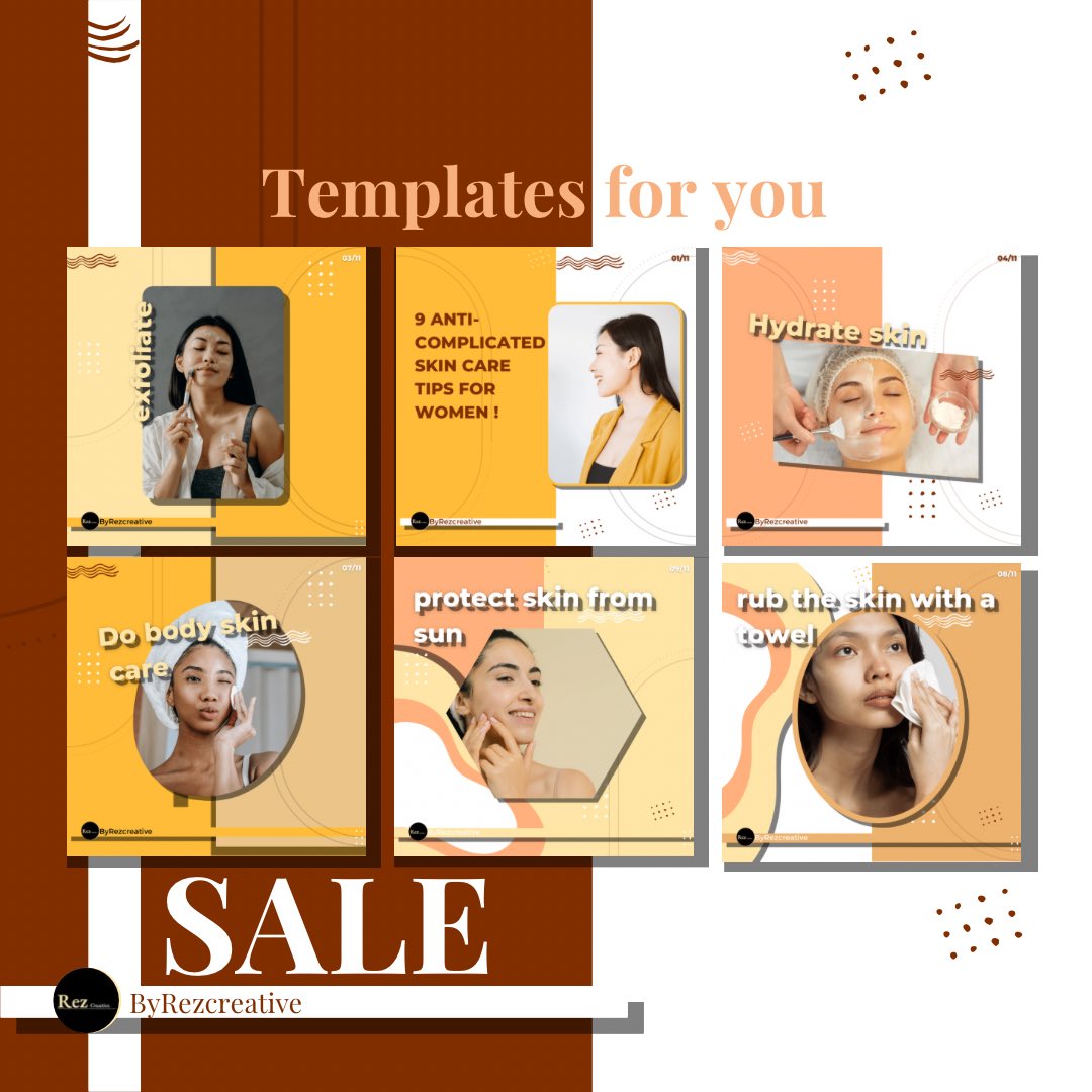 RezaJasman's tweet photo. Beautify your insta grid with this beautiful instagram post template. 10 fully customizable #instagramtemplates #insta #feed #beatiful #instagrambranding #tips #healthyskin #madeincanva #creativeprocess #Twitter #INSTA #instagramposts https://t.co/su4eHjJa0v