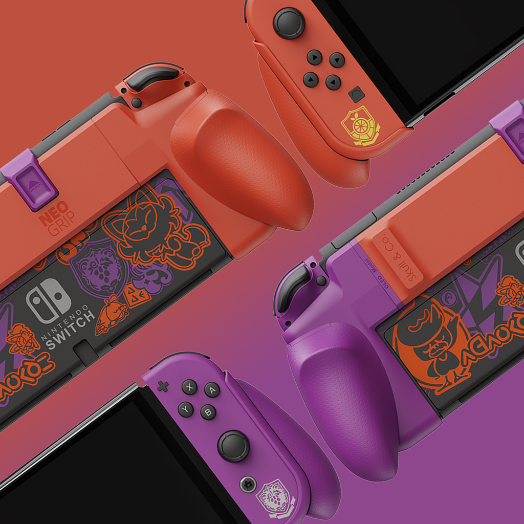 skullnco's tweet photo. 🔥Here it is...The Pokémon Scarlet & Violet Edition #NeoGrip you guys have been asking for!💜
Pre-order now from our store and get 10% OFF! Shipping starts Nov 21st.
We think the #NintendoSwitch looks dope with the matching themed NeoGrip and we hope you like it as much as we do! https://t.co/jTmhhY9wvl