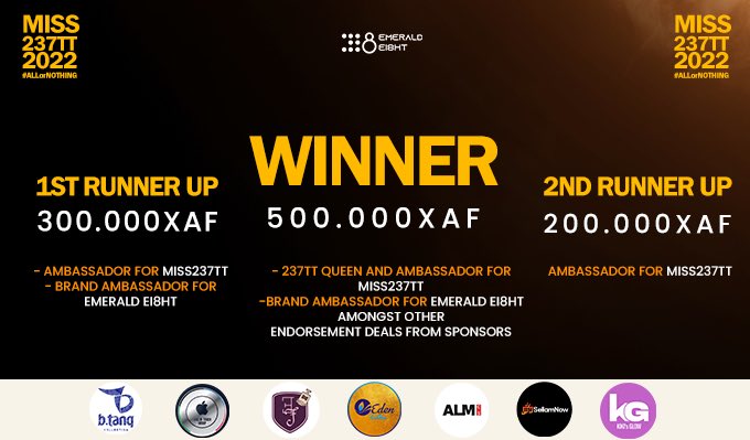 miss237x's tweet photo. Good morning #237TTCommunity
Here are the official Prizes for #MISS237TT 2022 #ALLorNOTHING https://t.co/abiBNR4uKF