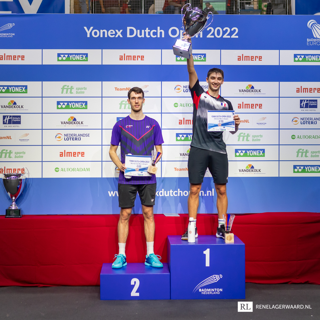 🏆💥 <a href="/Popov_Christo/">Popov Christo</a> 𝗿𝗲𝗺𝗽𝗼𝗿𝘁𝗲 𝗹𝗲 𝗗𝘂𝘁𝗰𝗵 𝗢𝗽𝗲𝗻 

Le Français s'est imposé en finale de cet International Challenge face à Mads CHRISTOPHERSEN 🇩🇰 (25/23 21/10)

🔜 Prochaines étapes en double hommes : Denmark Open puis #YonexIFB 

📸 René Lagerwaard