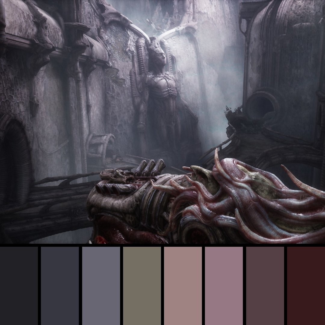 GameColors2's tweet photo. Scorn (2022) by Ebb Software.

#scorn #ebbsoftware #keplerinteractive #steam #epicgames #xbox #xboxseries #colors #colorpalette #gaming #videogames #scorngame #hrgiger #giger #alien #aliens #gore #bodyhorror #horror #tool #lateralus #flesh #bones https://t.co/IXLG1f80VY