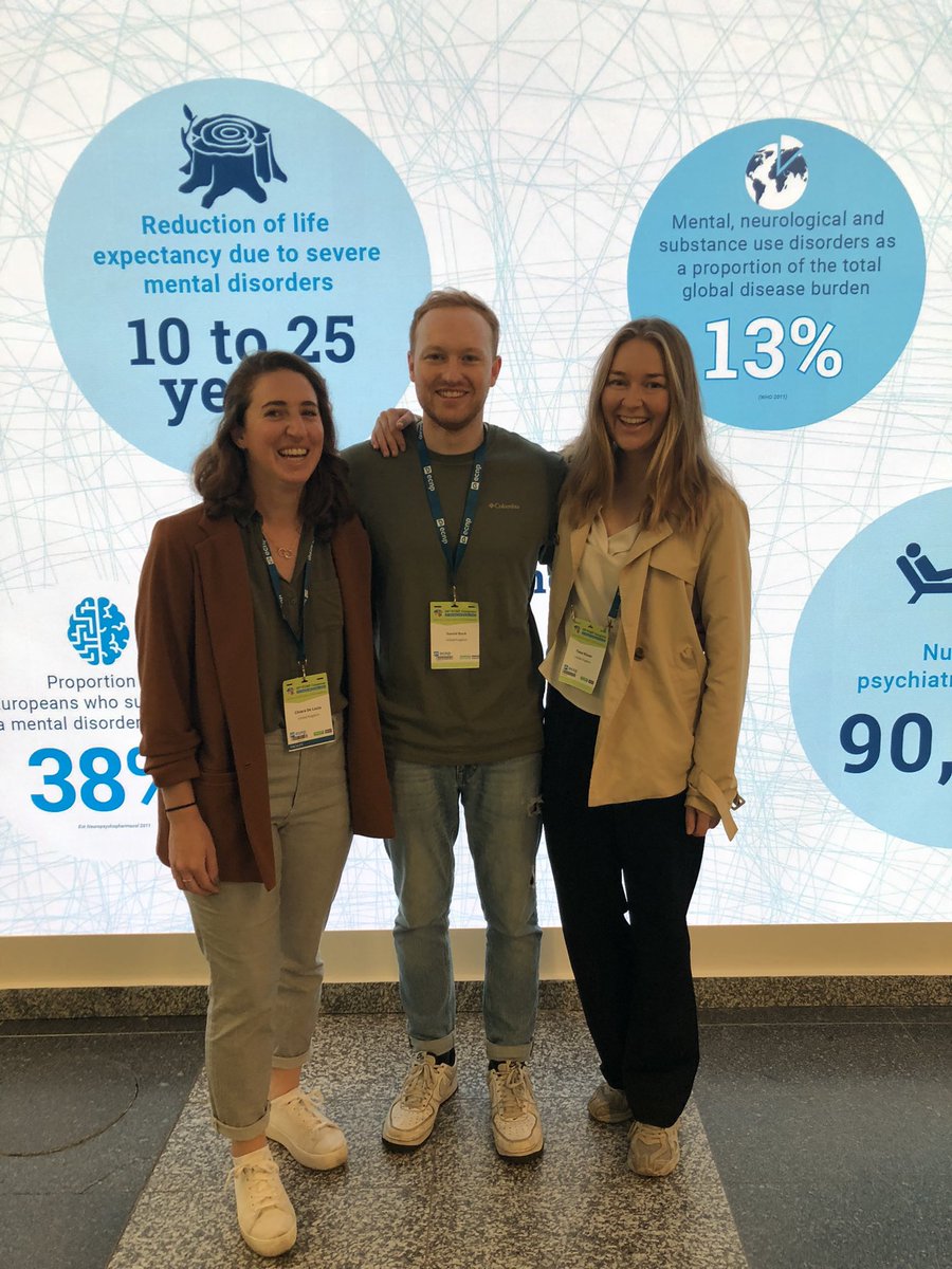 At the ECNP congress in Vienna with dream team <a href="/DrCdeLucia/">Chiara de Lucia</a> and <a href="/danrock95/">Dan Rock</a>. Swing by my poster jam tomorrow (J43) 🎤 or poster (P.0956) 💁🏼‍♀️ to hear about the latest developments. @ECNPtweets #ECNP2022