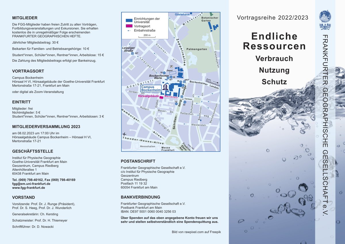 🥳Das komplette Programm für die FGG-Vortragsreihe "Endliche Ressourcen: Verbrauch - Nutzung - Schutz" ist nun verfügbar: fgg-frankfurt.de