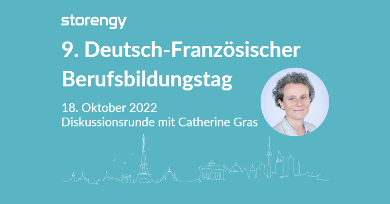 StorengyD's tweet photo. Der diesjährige 9. #BBT2022 der @Job_Formations widmet sich ganz dem Thema: Deutsch-französische Zusammenarbeit im Energiesektor.
Catherine Gras, #Storengy CEO, wird gemeinsam mit Expertinnen und Experten aus Wirtschaft und Politik zu Energiethemen diskutieren.