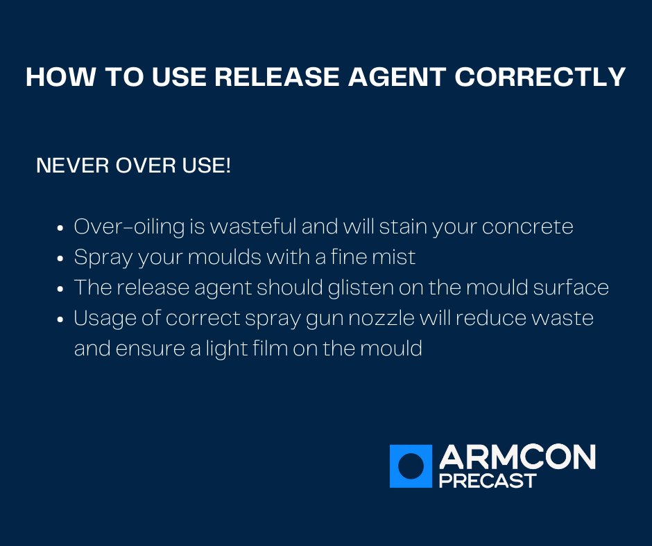 ArmconPrecast's tweet photo. If you’ve purchased our Release Agent please ensure that you use it correctly. 
For more information on how to apply sparingly please click the link below>
https://t.co/lrbYaDxHTM

#releaseagentforconcretemoulds #concretemoulds  #CRA3ReleaseAgent #ArmconPrecast https://t.co/6PP3r0GQcJ
