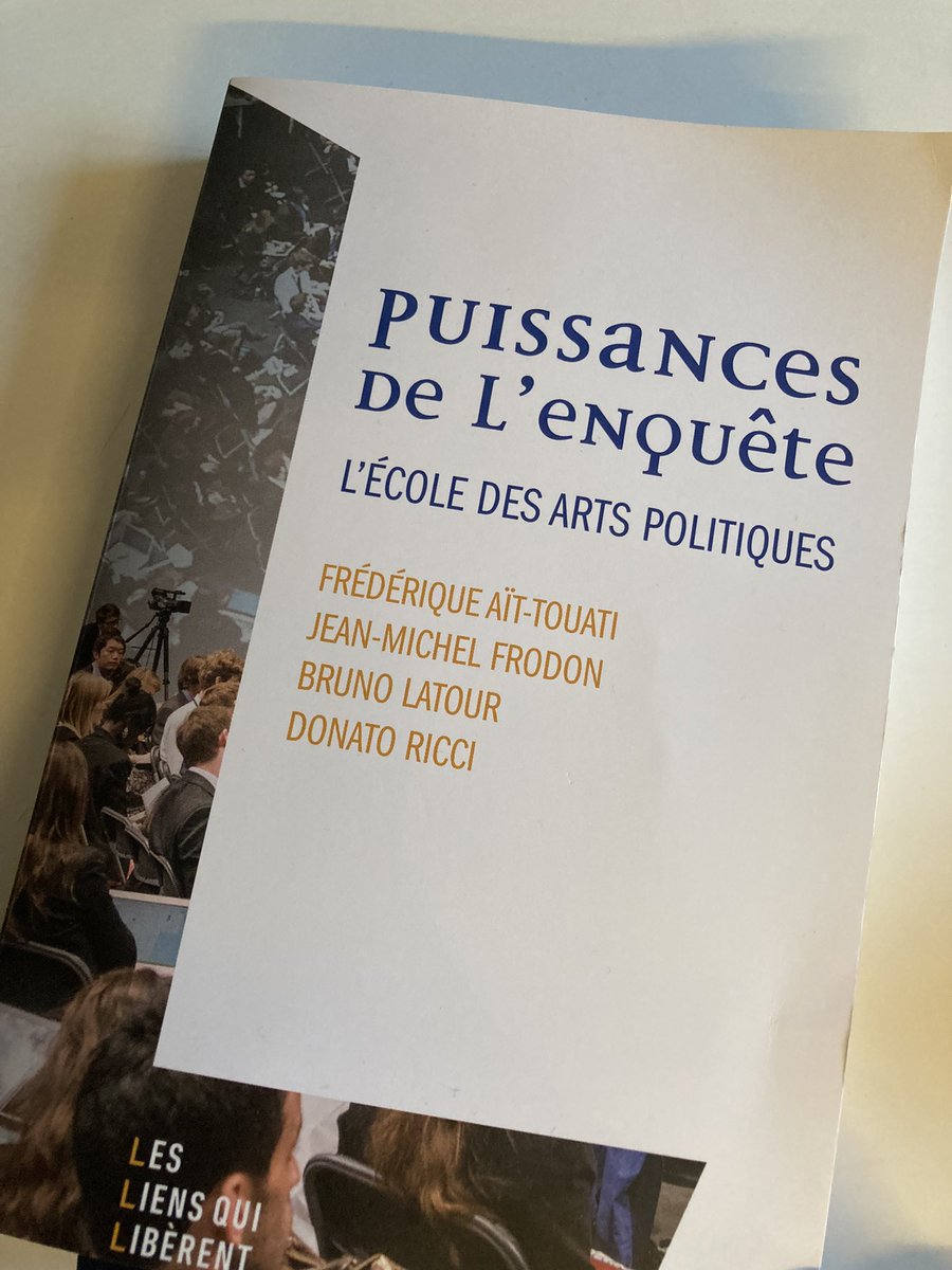 La27eregion's tweet photo. « La politique est moins un corpus de savoirs ou une science accomplie qui puisse être transmise, qu’un laboratoire d’enquête qui doit surtout relier ces mondes et ces acteurs dans quelque chose de commun », tiré de « Puissances de l’enquête, l’école des arts politiques » https://t.co/2p9mU3OGzz