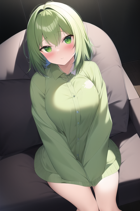 これはAIに描かせたカカポちゃん。何故人間になったし 