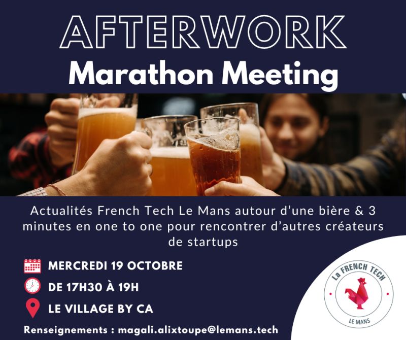 Vous avez créé une #startup ou vous y pensez ? 

Vous êtes un partenaire de cet ecosytème ou souhaitez le devenir ? WELCOME 😁

Venez VOUS rencontrer et rencontrer les membres actifs de la communauté La #FrenchTech Le Mans, Le Mans Tech et ses partenaires. 🍻