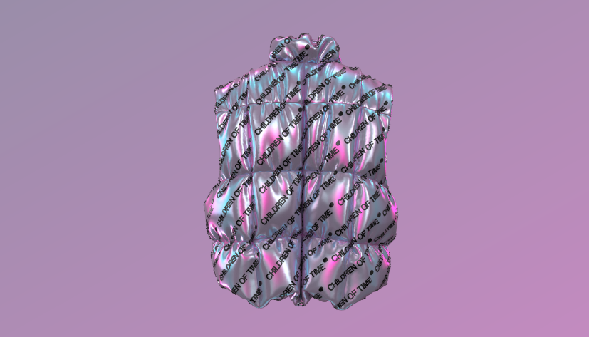 Chldren_of_Time's tweet photo. Anyone in the mood for bubble gum chromatic vibes? 

The Lettering vest brings our lettering to the forefront. Modern, simple and with a chromatic texture in the background this vest embodies the current zeitgeist of web3. 

#digitalfashion #Web3 #Metaverse https://t.co/0DDE2DCIj4