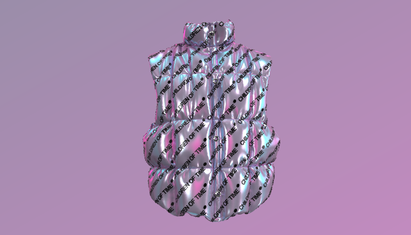 Chldren_of_Time's tweet photo. Anyone in the mood for bubble gum chromatic vibes? 

The Lettering vest brings our lettering to the forefront. Modern, simple and with a chromatic texture in the background this vest embodies the current zeitgeist of web3. 

#digitalfashion #Web3 #Metaverse https://t.co/0DDE2DCIj4