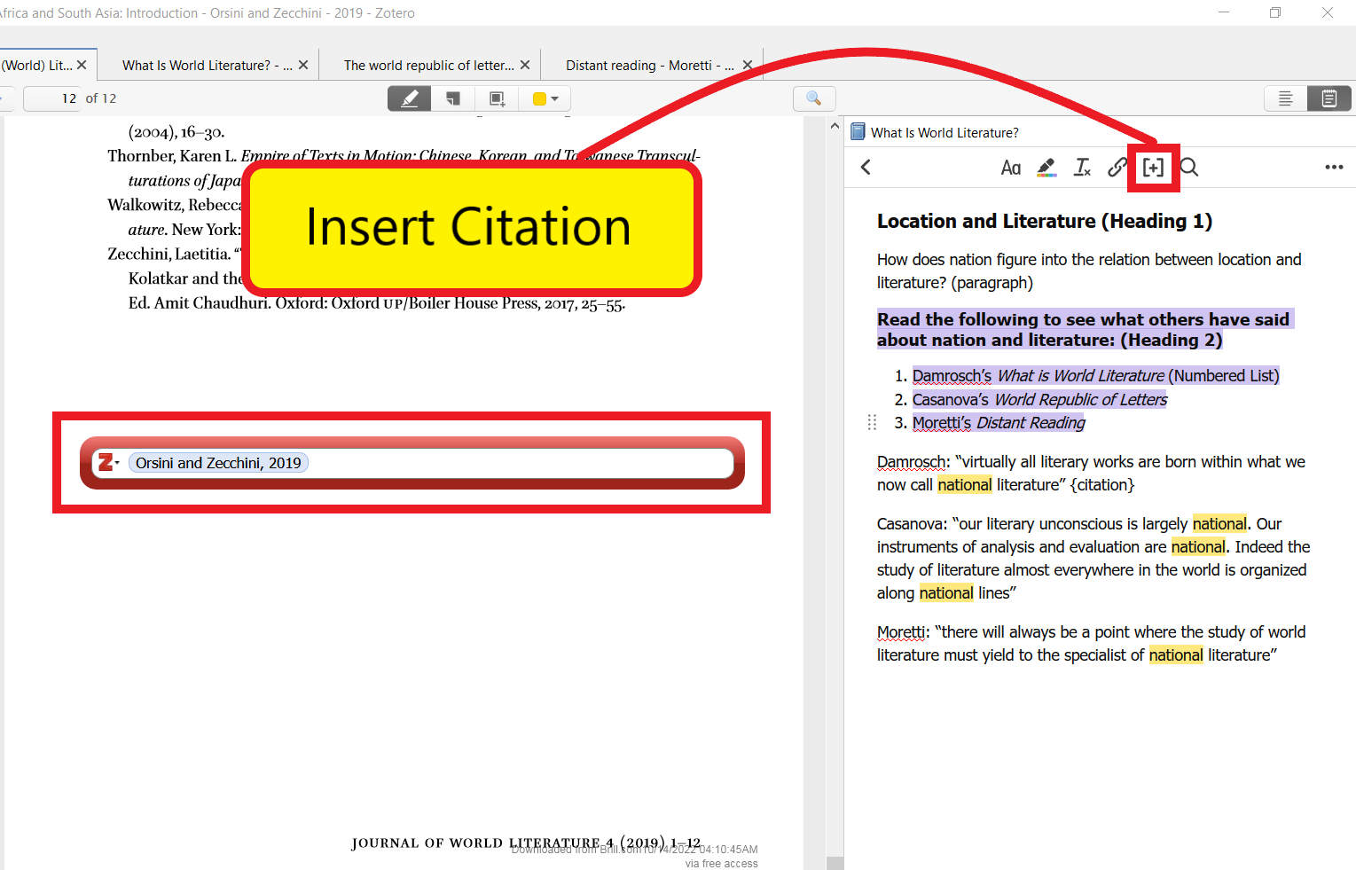 Mushtaq Bilal, PhD on Twitter "Zotero's inbuilt Note Editor can REVOLUTIONIZE your notetaking