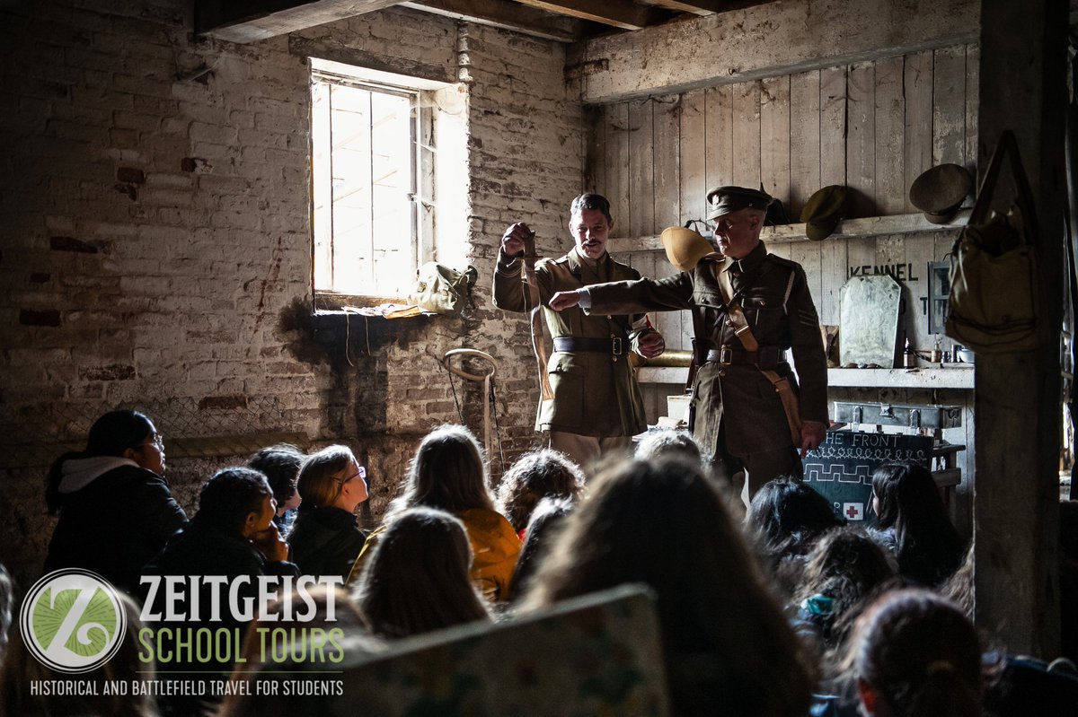 ZGTours4Schools's tweet photo. Step back in time and learn about medicine in the First World War in a fully furnished ADS, with a wealth of original medical equipment and expert teachers.

#AdventureoverLecture
#qualitytours
#gcsehistory #edexcelhistory #edexcel #ww1 https://t.co/mw2w1aw4Z2