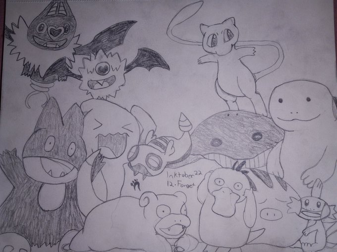 Got prompt 12 done for #inktober2022! 12 was forget so i did pokemon who all naturally learn amnesia<a href="/tag/inktober2022"class="tags">#inktober2022</a><a href="/tag/drawing"class="tags"><span>#drawing</span></a><a href="/tag/pokemon"class="tags"><span>#pokemon</span></a><a href="/tag/inktober"class="tags"><span>#inktober</span></a><a href="/tag/pokemonfanart"class="tags"><span>#pokemonfanart</span></a>