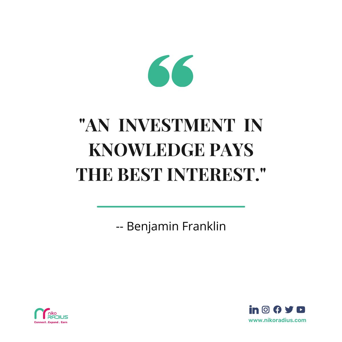 Today on #MoneyMonday 
Investment in knowledge is the best way to understand how the world works and make smart investments.
Make smart investments this week with Nikoradius.
Get to know more about us by reaching out to us at 0740 494 059
#MoneyMonday 
#nikoradius 
#isps