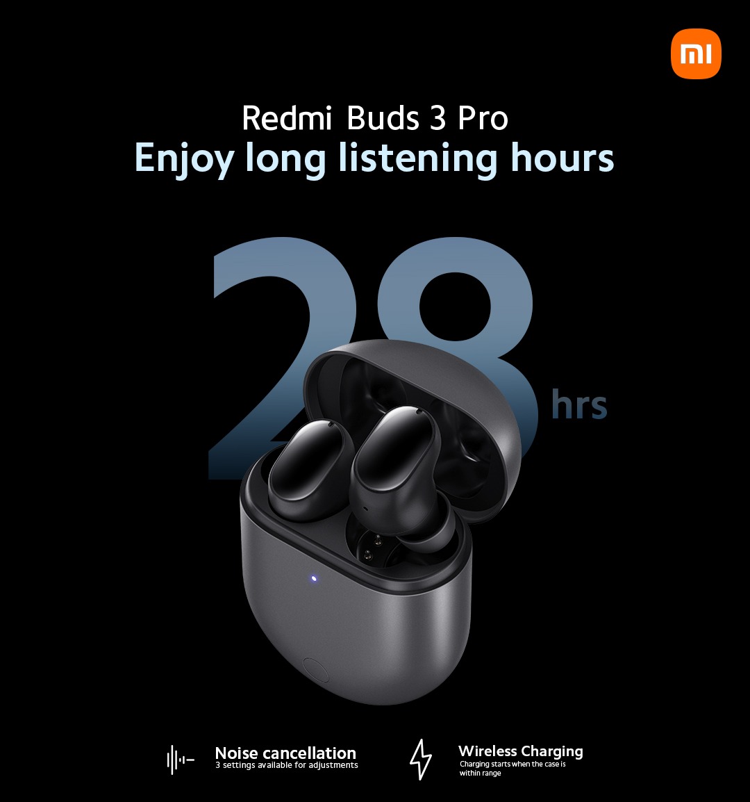Xiaomi_Kenya's tweet photo. Do you love music and just love to #PlayTheBeat? #RedmiBuds3Pro at your service with secure and comfortable user experience. Enjoy up to 28 hours of non-stop music! https://t.co/0YsMWR5IMc