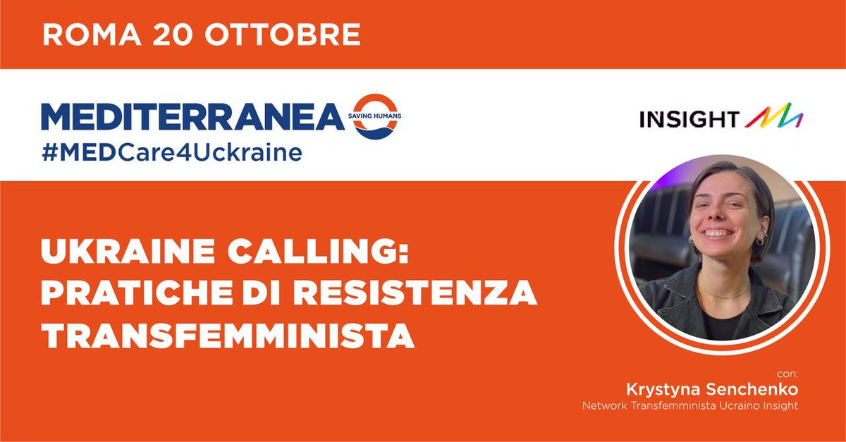 AlawiaSara's tweet photo. Thursday 20 Oct a. at 5.30 pm at ESC ATELIER, Via dei Volsci, 159
We will have a #publicassembly with the NGO Insight, apolitical and atheist, which works for years for the rights of the #LGBTQIA + community - and on the prevention of violence against #women
@RescueMed https://t.co/zpIG8sSqQb