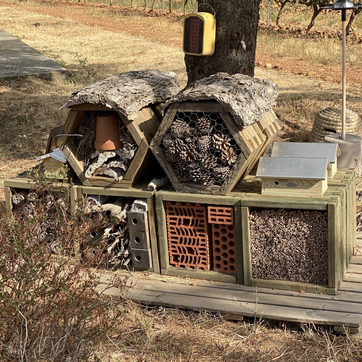 Biodiversity in action. One of Bodegas Valdemar’s insect hotels. #rioja #riojawine #riojareport