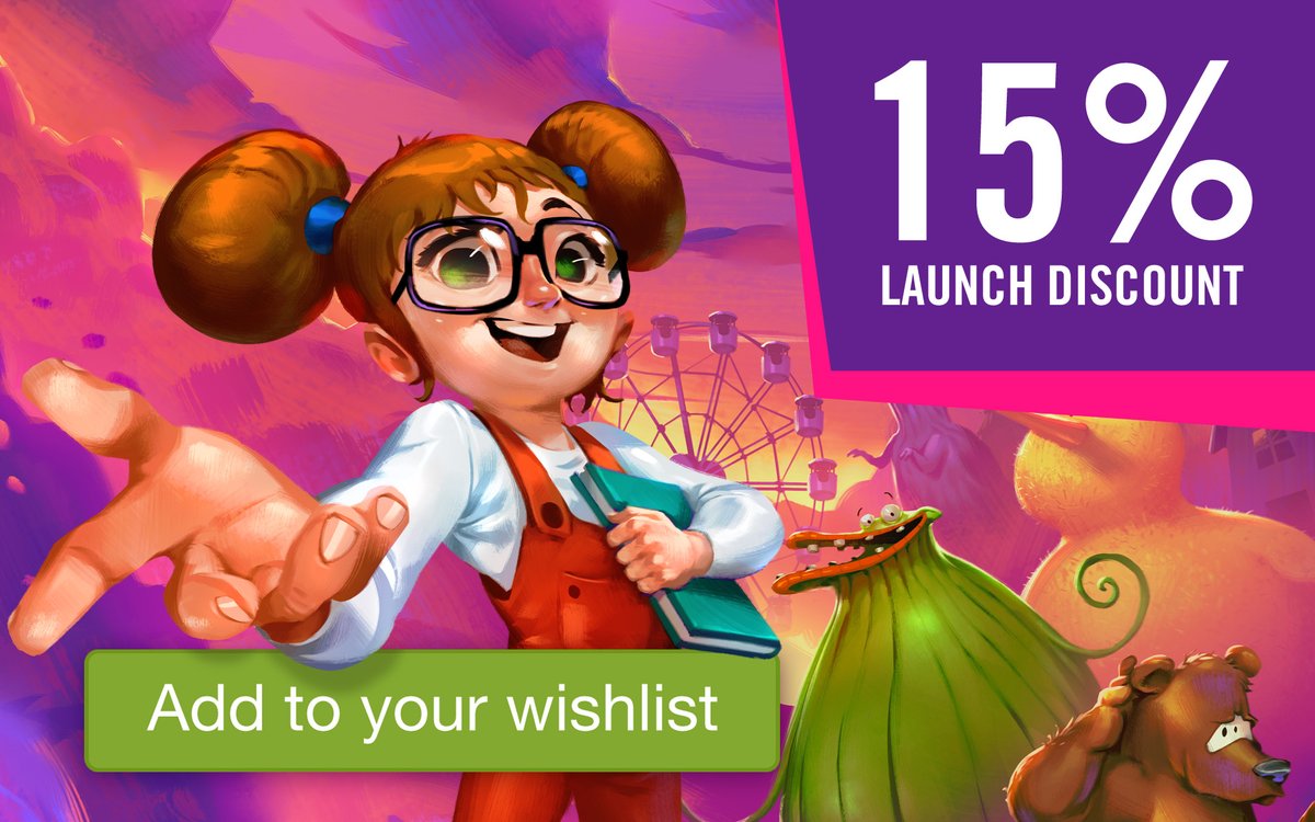 1 DAY 'TIL LAUNCH 🚀
Lucy Dreaming FUN FACT: Tomorrow, we will be launching our brand new #pixelart #pointandclick #adventuregame with an incredible 15% off on #Steam (with discounts on other platforms too)!🤯 

Don't miss out!
➡️ Add to your wishlist now: bit.ly/3PygkF3