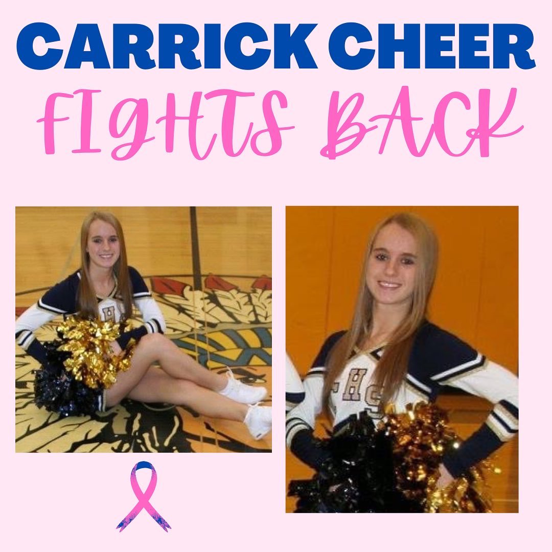 CarrickCheer's tweet photo. Carrick Cheer #FightsBack 💕 

#RaiderPride 💛💙 https://t.co/D2gHEWjyRt